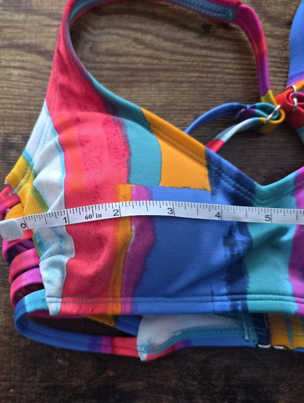 🌈 Xhilaration XS Rainbow High Waist Bikini Set NWT Beach Vacation